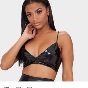 Vinyl bralette #plt